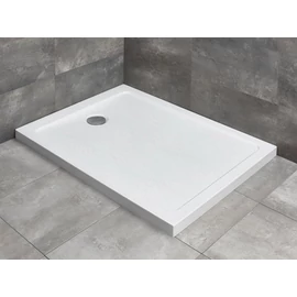 Radaway Doros Stone F szögletes lapos zuhanytálca, 100x80 cm fehér SDRF1080-01-04S