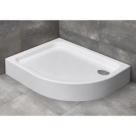 Radaway Laros E 100x80 íves, aszimmetrikus, balos zuhanytálca (SLE81017-01L)