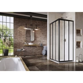 Ravak Zuhanykabin ASRV3-90-198 fekete+Grape üveg - 15V703R2ZG