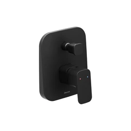 Ravak TD F 061.20, 10° Free black falba süllyesztett csaptelep váltóval, belső egységgel X070156