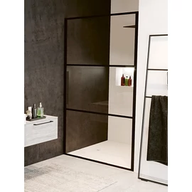 Riho Grid GB101 100 cm zuhanyajtó, fekete GB1100000