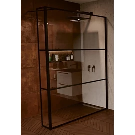 Riho Grid GB402 90 cm zuhanyfal, fekete GB4090030