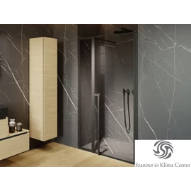 Riho Lucid GD104 130 cm-es matt fekete zuhanyajtó GD113B000