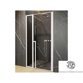 Riho Lucid GD104 130 cm-es matt fehér zuhanyajtó GD113W000