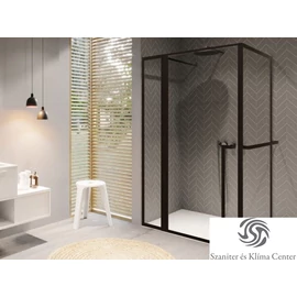 Riho Lucid GD203 120x90 matt fekete zuhanykabin GD212B090