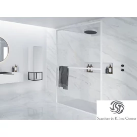 Riho Lucid GD401 140 cm-es matt fehér zuhanyfal GD314W000