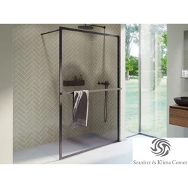 Riho Lucid GD400 120 cm-es matt fekete zuhanyfal GD412B000