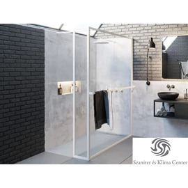 Riho Lucid GD402 140 cm-es matt fehér zuhanyfal GD414W030