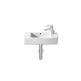 Roca Hall fali vagy pultra ültethető kézmosó, kompakt, csaplyuk könnyítéssel 50×25 cm - A325883000