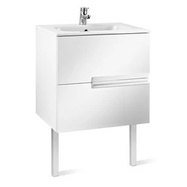 Roca Unik Victoria-N alsószekrény és mosdó (600) Magasfényű fehér - A855834806