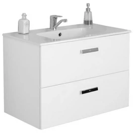 Roca Unik Victoria Basic alsószekrény és mosdó 800 Magasfényű fehér - A855852806