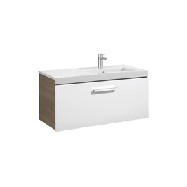 Roca Unik Prisma mosdószekrény 1 fiókkal és mosdóval 900 jobbos kőris-fehér - A855947322