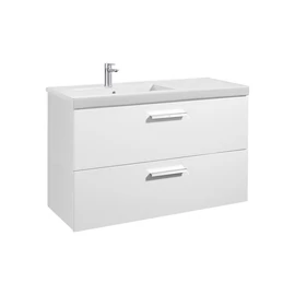 Roca Unik Prisma mosdószekrény 2 fiókkal és mosdóval 1100 balos fehér - A855955806