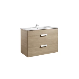 Roca Unik Debba Standard mosdószekrény 2 fiókkal és mosdóval (1000) Tölgy - A855970155
