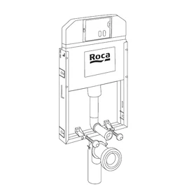 Roca Active SET WC falba épített tartály, fali wc-csészéhez - A89011010B