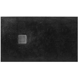 Roca Terran King Size műgyanta zuhanytálca, kerettel, csúszásgátló felülettel 2000 x 1000 x 31 Fekete - AP017D03E801400