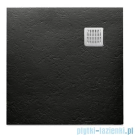 Roca Terran extra lapos műgyanta zuhanytálca, csúszásgátló felülettel 900 x 900 x 26 Fekete - AP0338438401400