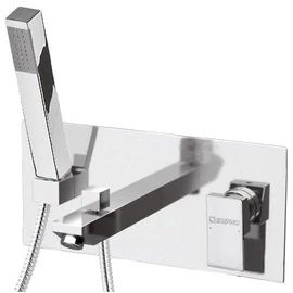 Sapho LATUS falba süllyesztett kádtöltő csaptelep, 2-irányú váltóval, zuhanyszettel, króm (1102-09)
