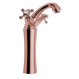 Sapho REITANO ANTEA magasított mosdócsaptelep automata leersztővel, 245mm, rózsa arany (3177L)