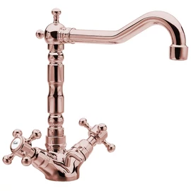 Sapho REITANO ANTEA mosdócsaptelep, forgatható kifolyóval, automata leeresztővel, rózsa arany (3377)