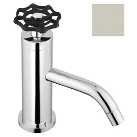 Sapho RHAPSODY mosdócsaptelep leeresztő nélkül, nikkel/fekete (5102TT8)