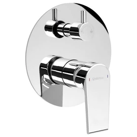 Sapho KAI falba süllyesztett zuhanycsaptelep, 2-irányú váltóval, zuhanyszett nélkül, króm (KA43)