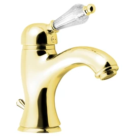 Sapho KIRKÉ mosdócsaptelep, automata leeresztővel, kristály karral, arany (KI02KZ)