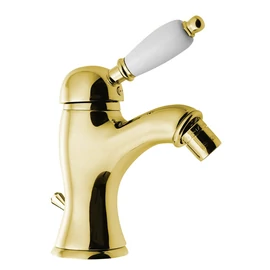 Sapho KIRKÉ bidécsaptelep, automata leeresztővel, fehér kerámia karral, arany (KI03BZ)