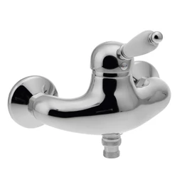 Sapho KIRKÉ zuhanycsaptelep zuhanyszett nélkül, fehér kerámia karral, króm (KI11BC)