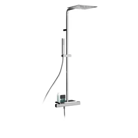 Sapho NOTOS zuhanyoszlop termosztátos csapteleppel, SLIM fejzuhannyal, szappantartóval króm (NN322)