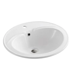 Sapho AQUALINE Beépíthető kerámiamosdó, 55x48cm (55481)