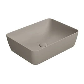 Sapho SAND Mosdó, pultra helyezhető, 50x14x38cm, matt tortora (903705)