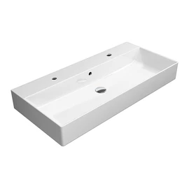 Sapho GSI KUBE X kerámiamosdó, 2 csaptelep furattal, 100x16x47cm (9423211)