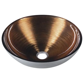 Sapho MURANO WENGE üvegmosdó, átm:40x14cm, wenge (AL5318-66)