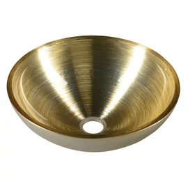 Sapho MURANO SOFT BROWN üvegmosdó, átm:40x14cm, világos barna (AL5318-67)