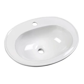 Sapho AQUALINE SARA Beépíthető kerámiamosdó, 54x40cm (FS1630)