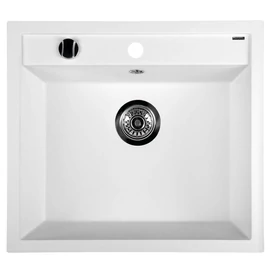 Sapho Gránit mosogató, egymedencés, 57x51cm, fehér (GR1001)