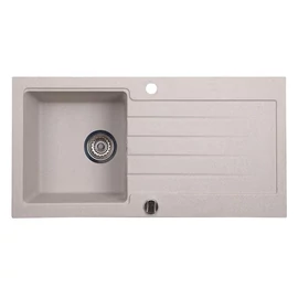 Sapho Gránit mosogató csepegtető tálcával, 86x43,5cm, bézs (GR1602)