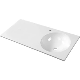 Sapho JUNO öntöttmárvány mosdó, jobbos, 101,5x15x46cm (JU102)