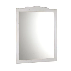SAPHO RETRO keretes tükör, világítás nélkül, 94x115cm, antik fehér (1687)
