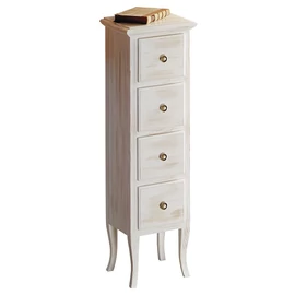 SAPHO RETRO alsószekrény, 4 fiókkal, 35x119x33cm, antik fehér (1694)