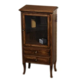 SAPHO RETRO alsószekrény, 1 üvegajtóval, 2 fiókkal, jobbos, 60x120x38cm, bükk (1699)