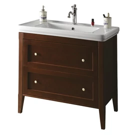 SAPHO CROSS Mosdótartó szekrény, 2 fiókkal, 85x81x47cm, mahagóni (CR091)