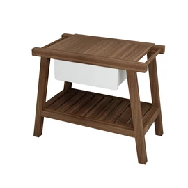 SAPHO PRIM mosdótartó szekrény, 1 fiókkal, 92x72x50cm, bükk/fehér (PM095)