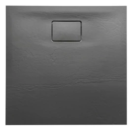 SAPHO POLYSAN ACORA öntöttmárvány zuhanytálca, 80x80x3,5cm, szürke (AC021)