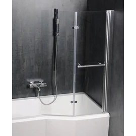 SAPHO POLYSAN ODESSA teleszkópos kádparaván, 970mm, csiszolt alumínium kerettel (37127)