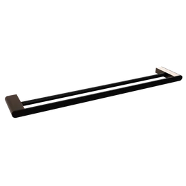 SAPHO BEMETA GALLA dupla törölközőtartó, 600x20x104mm, matt fekete (108104050)