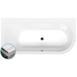 SAPHO POLYSAN ASTRA L aszimmetrikus SLIM kád, balos, 165x80cm (33611S)