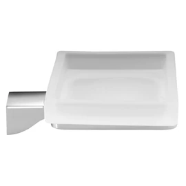 SAPHO GLAMOUR szappantartó, króm/tejüveg (5711)