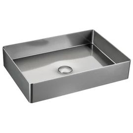 SAPHO AURUM mosdó klik-klak lefolyóval, 50x35,2cm, szálcsiszolt INOX (AU403)